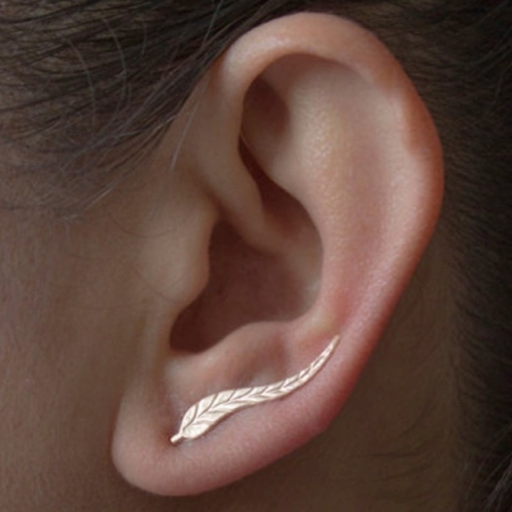 🦋LAST🦋 NWT Feather Boho Ear Climbers